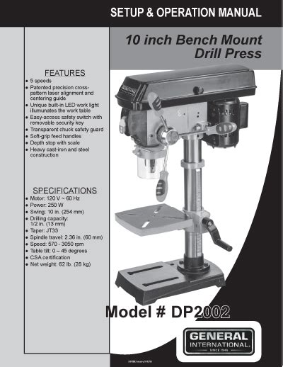 general international power products manual